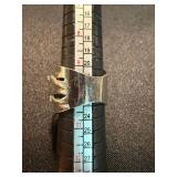 Silver Tone Pave Clear Stone Wrap Statement Ring Size 10 Good