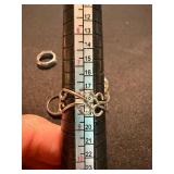 Mixed Fashion Ring Lot 4 Pc Italian Coin Ring Heart Band Openwork