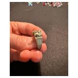 4 Pc Ring Lot Sterling Silver 925 Turquoise Abalone Inlay Mixed Sizes