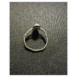 4 Pc Ring Lot Sterling Silver 925 Turquoise Abalone Inlay Mixed Sizes