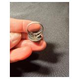 4 Pc Ring Lot Sterling Silver 925 Turquoise Abalone Inlay Mixed Sizes