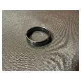 Unbranded Fashion Ring Lot Black Band Halo Ring Dark Stone See Photos