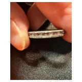 Mixed Fashion Ring Lot 5 Pc Sterling 925 CZ Band Plus Silver Tone Rings