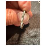 Mixed Fashion Ring Lot 5 Pc Sterling 925 CZ Band Plus Silver Tone Rings