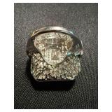 Unbranded Costume Ring Lot 2 Blue Rhinestone Statement Cocktail Rings
