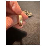 Vintage Costume Ring Lot 3 Gold Tone Red Rhinestone Clear Stone