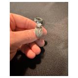 Unbranded Costume Rings Lot 2 Silver Tone Large Stone Statement