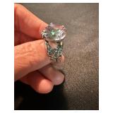 Unbranded Costume Rings Lot 2 Silver Tone Large Stone Statement