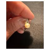 Vintage Costume Jewelry Ring Lot Red Stone Faux Pearl Silver Tone