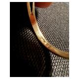 14K 10K Gold Ring Lot 3 Pc Band Red Stone Cluster See Photos