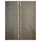 Sterling Silver 925 Chain Bracelets Lot Figaro Rope 18.7g Good