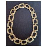 Napier Gold Tone Necklace Bracelet Set Multicolor Bracelet Signed