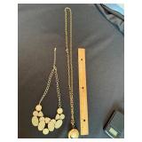 Sugarfix & Gold Tone Statement Necklace Lot Faux Pearl Pendant