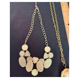 Sugarfix & Gold Tone Statement Necklace Lot Faux Pearl Pendant