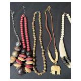 11 Pc Mixed Fashion Necklace Lot Boho Beaded Pendant Statement Styles
