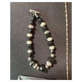 Mixed Costume Jewelry Lot 5 Pc Pewter Pendant Necklaces Bracelet