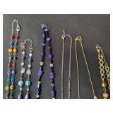 Mixed Lot 8 Beaded Costume Necklaces Artisan Fashion Jewelry