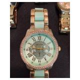 Lot of 7 Geneva Embassy Fashion Quartz Wristwatches As Is