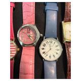 Lot of 7 Fashion Wristwatches Weize Pierre Cardin Faded Glory