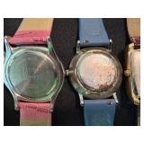 Lot of 7 Fashion Wristwatches Weize Pierre Cardin Faded Glory