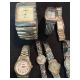 Mixed Lot 8 Quartz Wristwatches Le Baron Studio Y Acqua CG As-Is