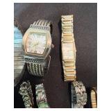 Mixed Lot 8 Quartz Wristwatches Le Baron Studio Y Acqua CG As-Is