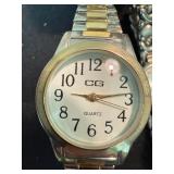 Mixed Lot 8 Quartz Wristwatches Le Baron Studio Y Acqua CG As-Is