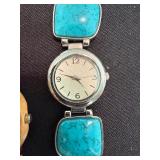 Lot of 7 Fashion Wristwatches Wood Vernier Sevil Turquoise Styles