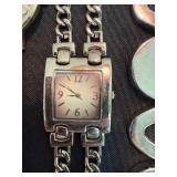 Mixed Fashion Wristwatch Lot Akribos Geneva Fred Belay 6 Pc Repair