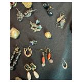 Large Mixed Vintage Costume Jewelry Earrings Lot Clip On Pierced Asst