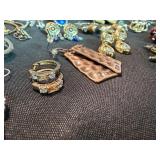 Large Mixed Vintage Costume Jewelry Earrings Lot Clip On Pierced Asst