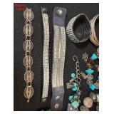 Large Mixed Vintage Costume Jewelry Earrings Lot Clip On Pierced Asst