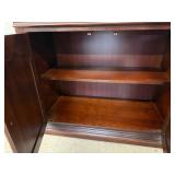 Traditional Lighted Curio Display Cabinet Glass Doors 37x15x78