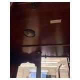 Traditional Lighted Curio Display Cabinet Glass Doors 37x15x78