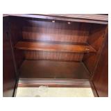 Traditional Lighted Curio Display Cabinet Glass Doors 37x15x78