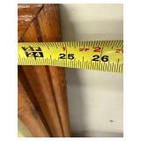 Vintage Wood Framed Wall Mirror Rectangular 25 x 43 Rustic Finish