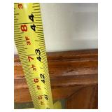 Vintage Wood Framed Wall Mirror Rectangular 25 x 43 Rustic Finish