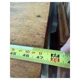 Antique Oak Glass Door Bookcase Display Cabinet 48x18x43 Fair