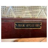 American Cabinet Co Antique Dental Cabinet Glass Doors Marble Top