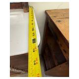 American Cabinet Co Antique Dental Cabinet Glass Doors Marble Top