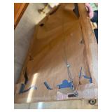 Large Frameless Beveled Wall Mirror 60 x 40 Adjustable Hangers