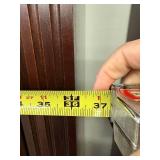 Traditional Lighted Curio Display Cabinet Glass Doors 37x15x78