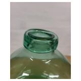 Vintage Glass Demijohn Bottle with Ringed Neck