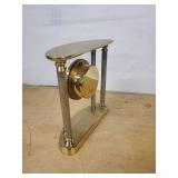Howard Miller Table Clock on Pedestal with Oval Top and Roman Dial