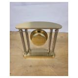 Howard Miller Table Clock on Pedestal with Oval Top and Roman Dial