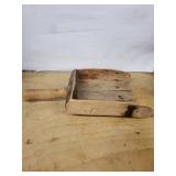 Antique Wooden Flour/Dough Scoop with Trough - Primitive Hand Carved Kitchen Tool