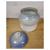 Stoneware Lidded Jar with Signature Base - Speckled Glaze
