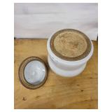 Stoneware Lidded Jar with Signature Base - Speckled Glaze