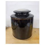 Ginger Jar with Lid Landscape Scene on Lid Glossy Glaze signed by artist Rob Wiedmaier