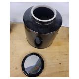 Ginger Jar with Lid Landscape Scene on Lid Glossy Glaze signed by artist Rob Wiedmaier